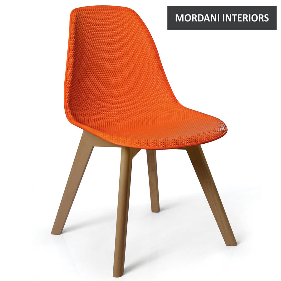 Esme Cafe Chair with Brown Legs